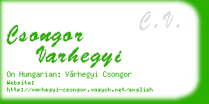 csongor varhegyi business card