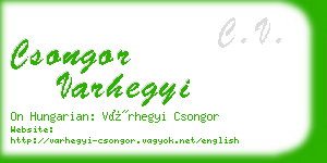 csongor varhegyi business card